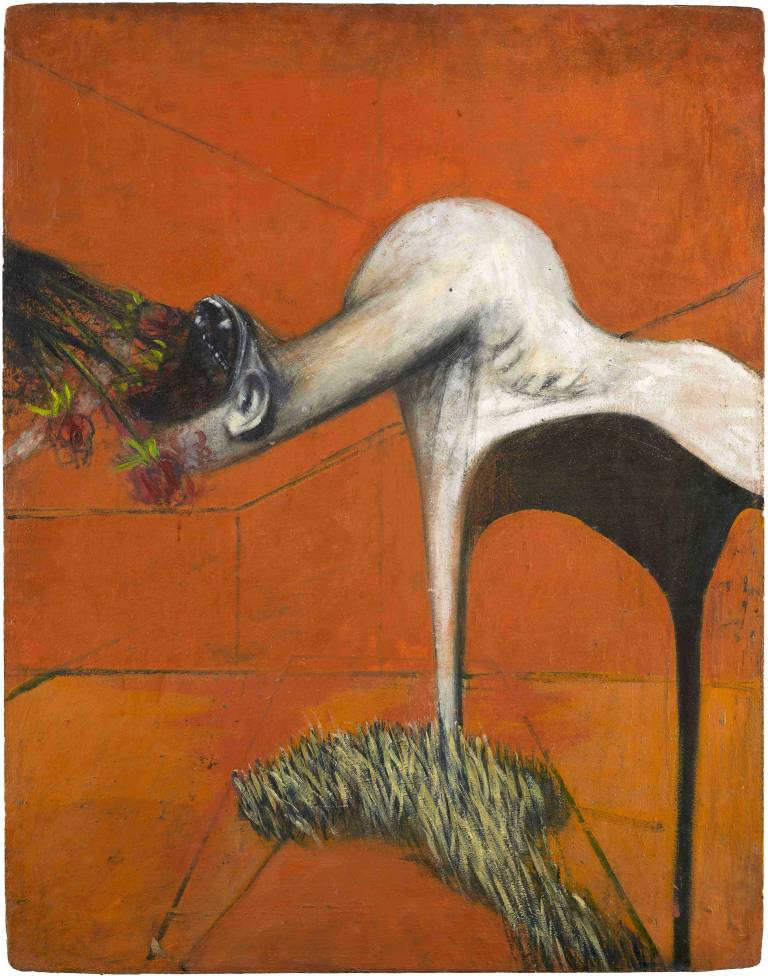 Francis Bacon, Fury, c. 1944, huile et pastel sur panneau de fibres, 94 x 74 cm, Private Collection. © La succession de Francis Bacon, tous droits réservés, DACS/Artimage. Photo: Prudence Cuming Associates Ltd